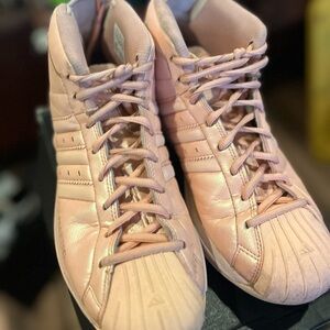 Women's Pink High-Top Sneakers
